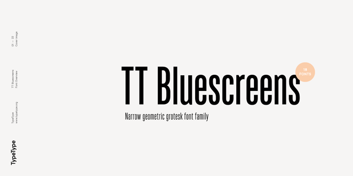 TT Bluescreens Font Poster 1