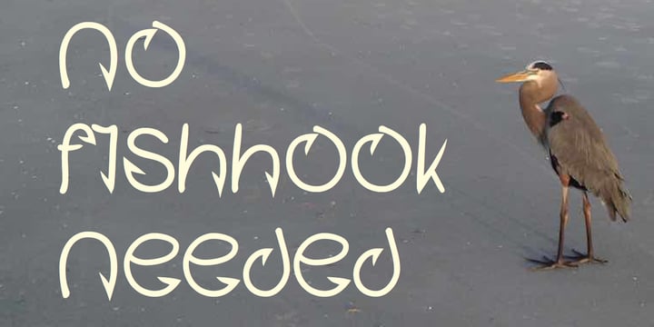Fishhook Font Poster 1