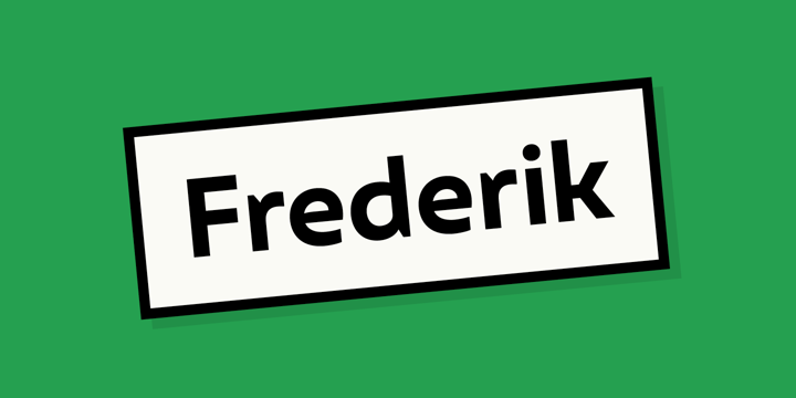 Frederik Font Poster 1
