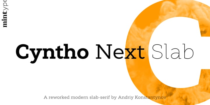 Cyntho Next Slab Font Poster 1