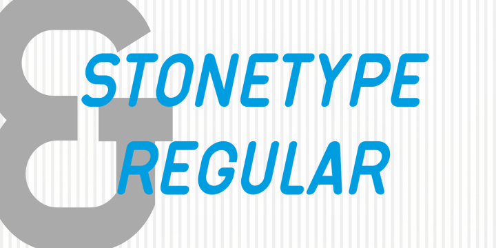 Stonetype Font Poster 4