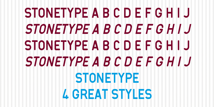 Stonetype Font Poster 8