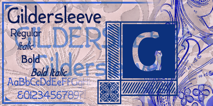 Gildersleeve Font Poster 4