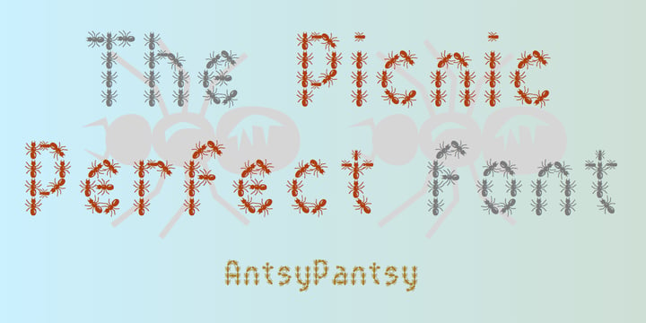 AntsyPantsy Font Poster 4