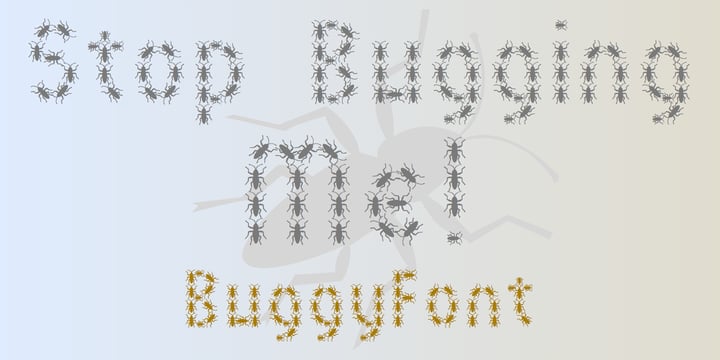 BuggyFont Font Poster 4