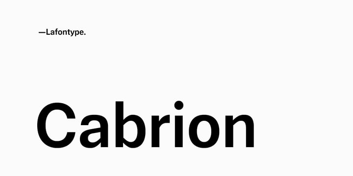 Cabrion Font Poster 8