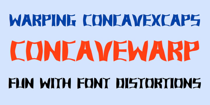 Concavex Font Poster 6