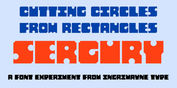 Sergury Font Poster 1