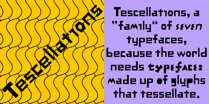 Tescellations Font Poster 1