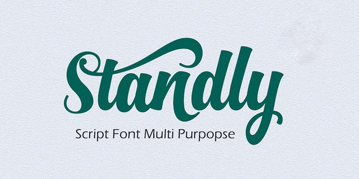 Standly Font Poster 3