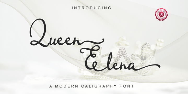 Queen Elena Font Poster 6