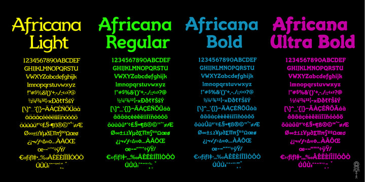 Africana Font Poster 1