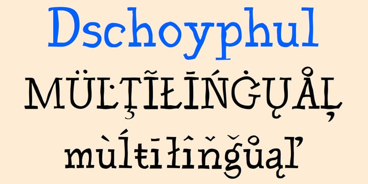 Dschoyphul Font Poster 5