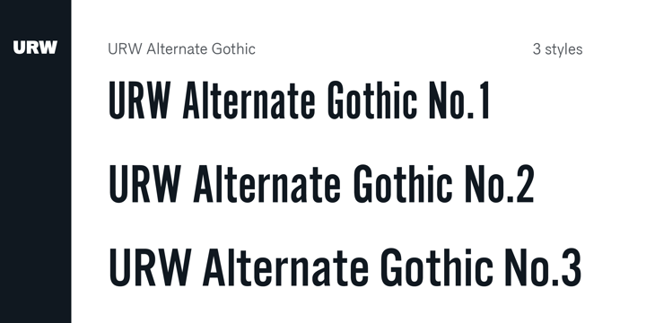 Alternate Gothic Font Poster 4