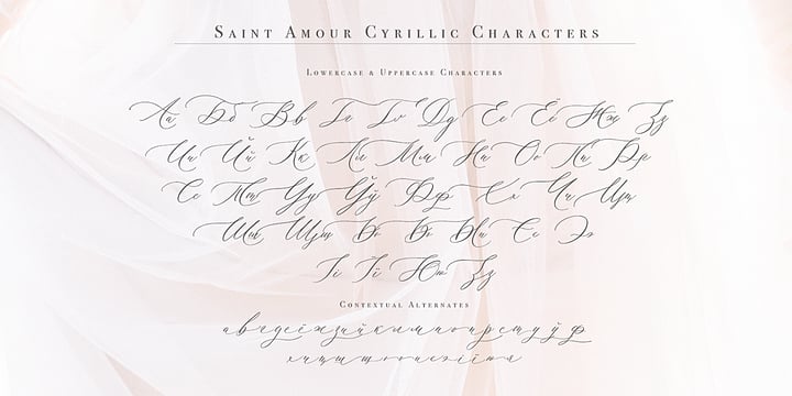 Saint Amour Font Webfont Desktop Myfonts