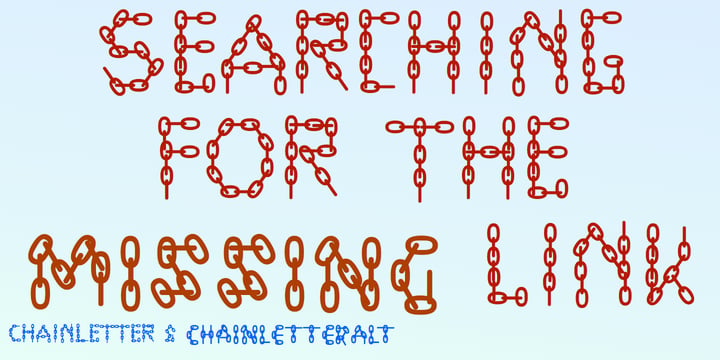 ChainLetter Font Poster 5