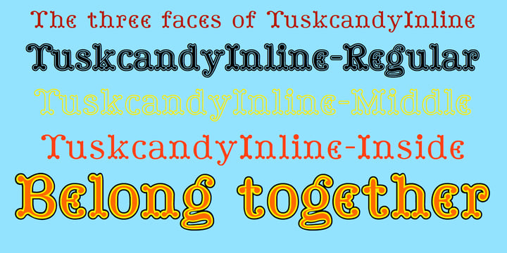 Tuskcandy Font Poster 5