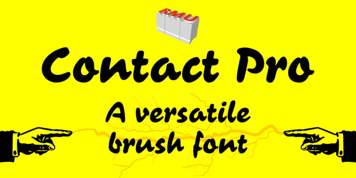 Contact Pro Font Poster 1
