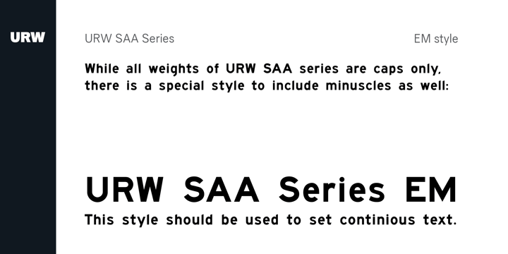 SAA Series A Font Poster 5