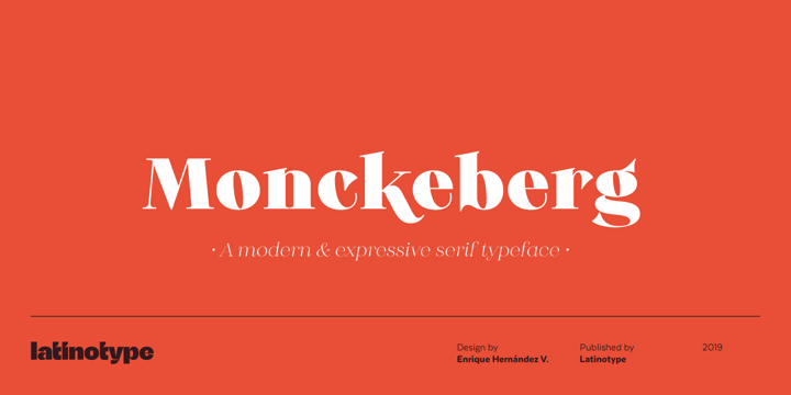 Monckeberg Font Poster 1