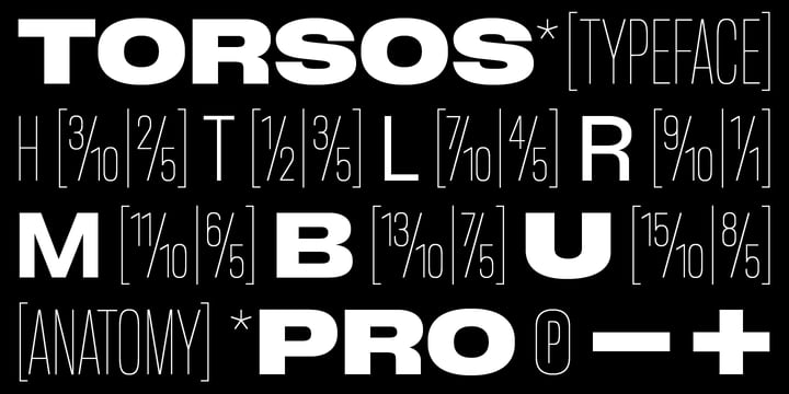 BB Torsos Pro Font Poster 1