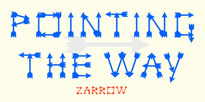 Zarrow Font Poster 5