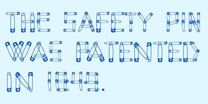 SafetyPinned Font Poster 5
