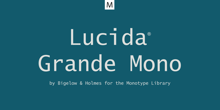 Lucida Grande Mono