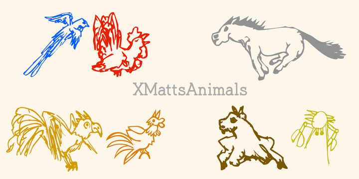 Xmatts Animals Font Poster 4