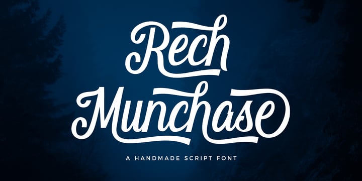 Rech Munchase Font Poster 7