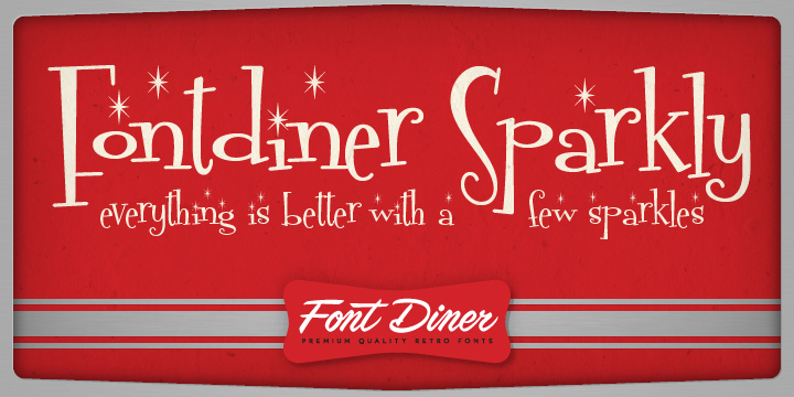 Fontdinerdotcom Sparkly Font Webfont Desktop Myfonts