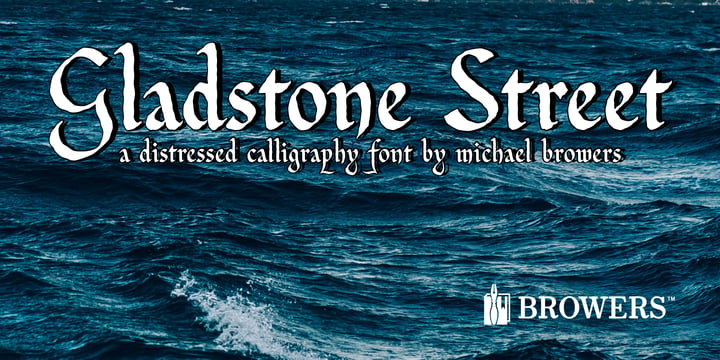 Gladstone Street Font Poster 1