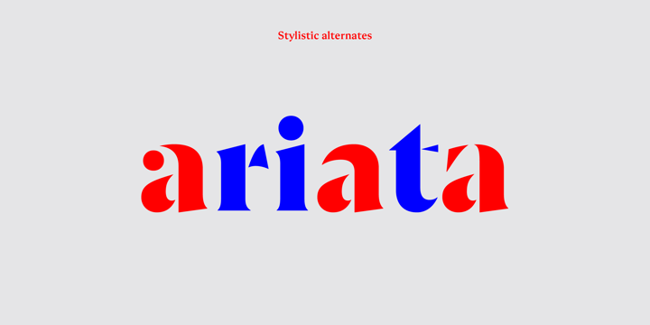 Ariata Font Poster 1