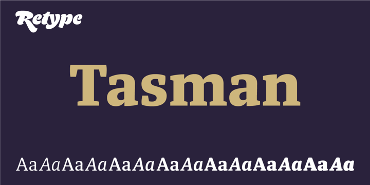 Tasman Font Poster 9