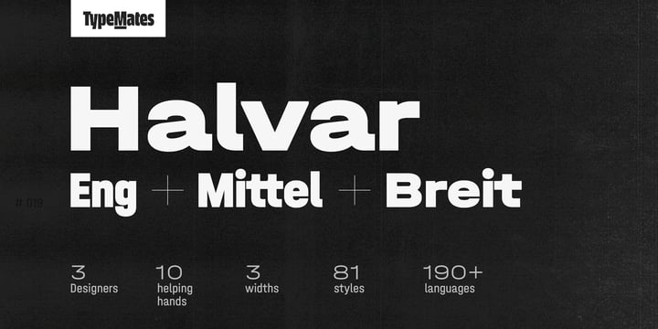 Halvar Font Poster 11