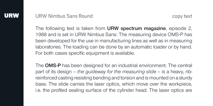 Nimbus Sans Round Font Poster 4