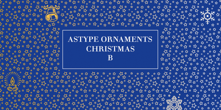 ASTYPE Ornaments Christmas B Font Poster 2