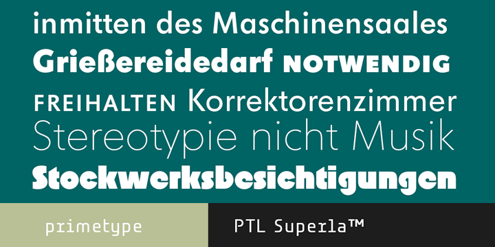 PTL Superla Font Poster 1