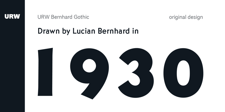 Bernhard Gothic Font Poster 5