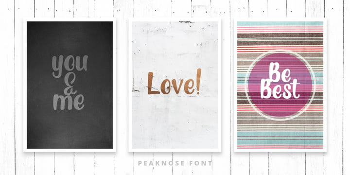 Peaknose Font Poster 6