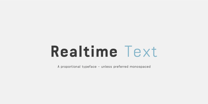 Realtime Text Font Poster 1