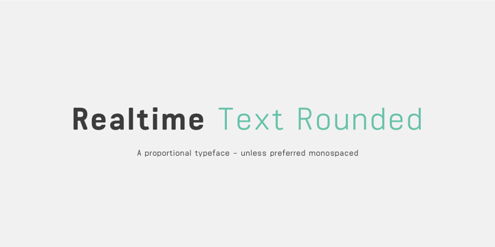 Realtime Text Rounded Font Poster 1