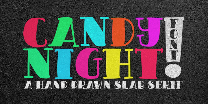 Candy Night Font Poster 1