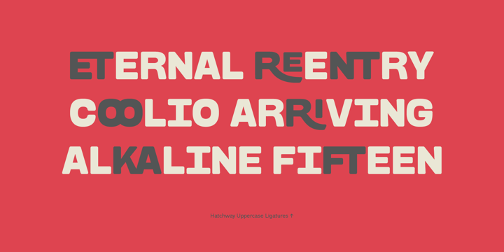Hatchway Font Poster 5