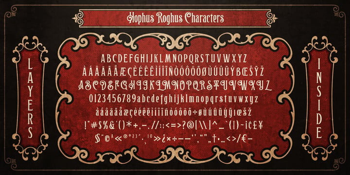 Hophus Roghus Font Poster 3