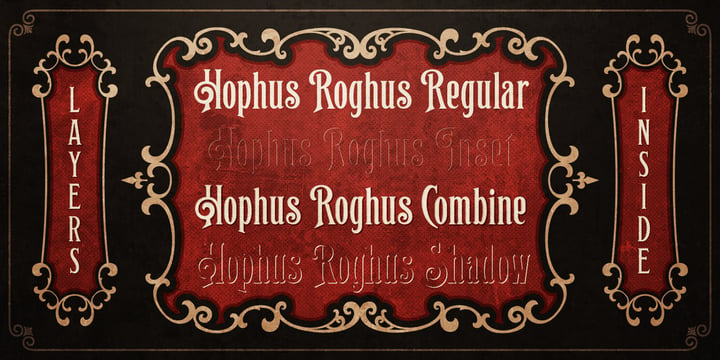 Hophus Roghus Font Poster 6