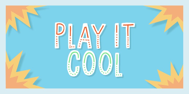 Play It Cool Font Poster 8