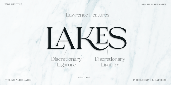 Lawrence Font Poster 3
