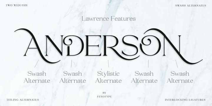 Lawrence Font Poster 4