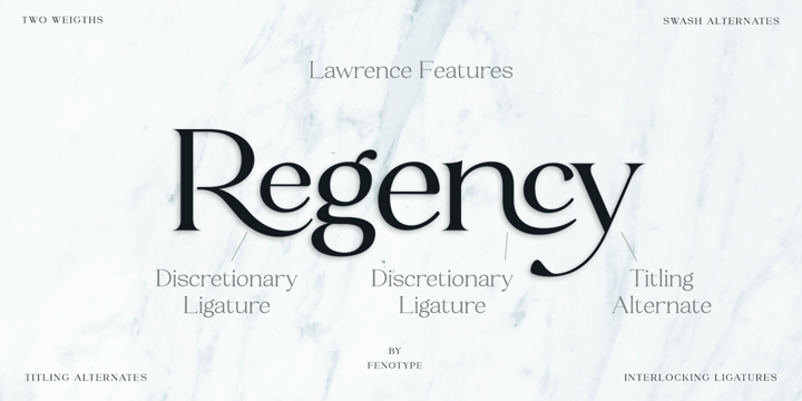 Lawrence Font Poster 5